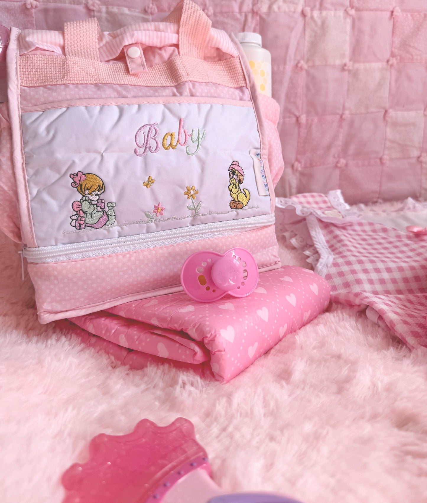 Precious Moments Pink Diaper Bag