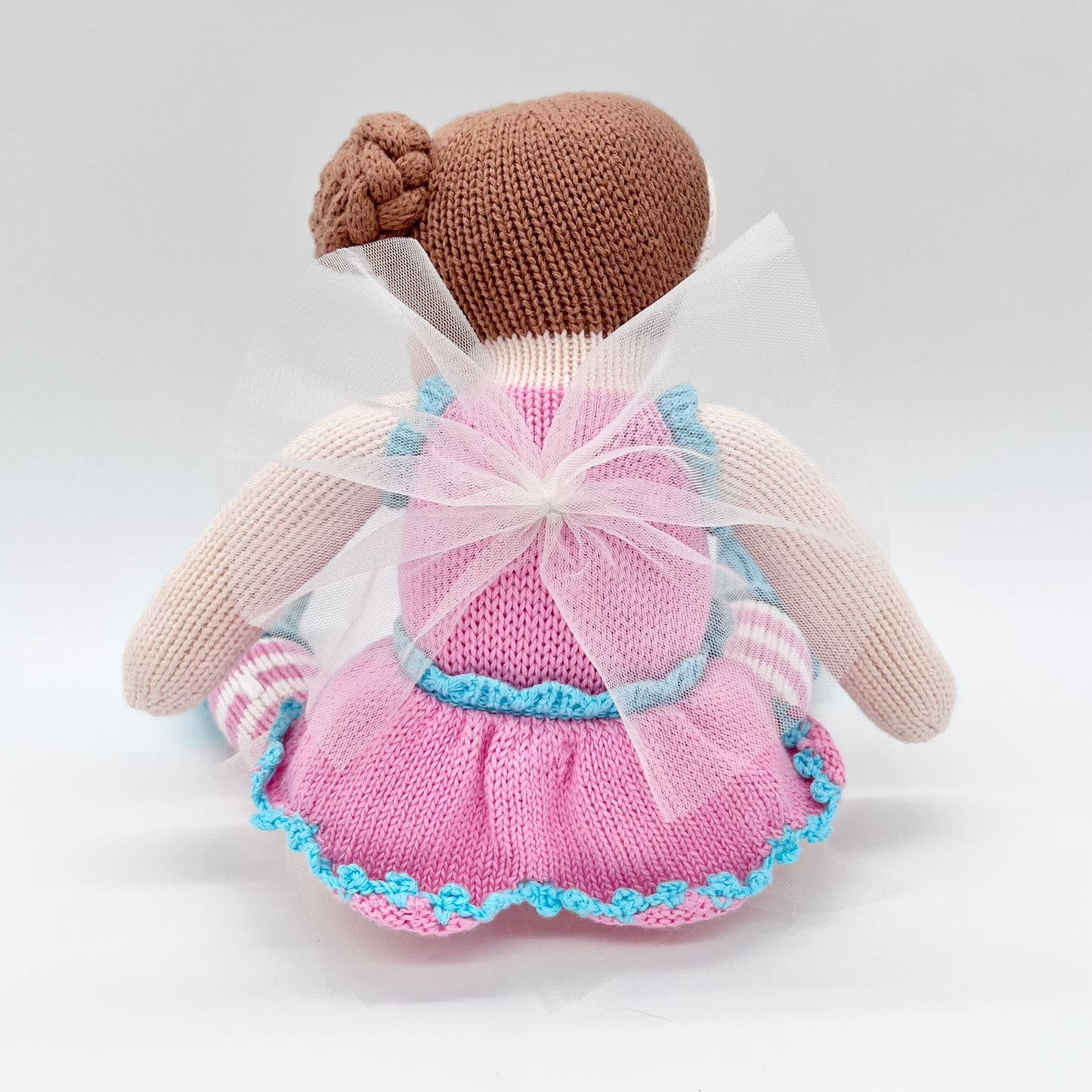 Pink Knitted Fairy Plush Doll