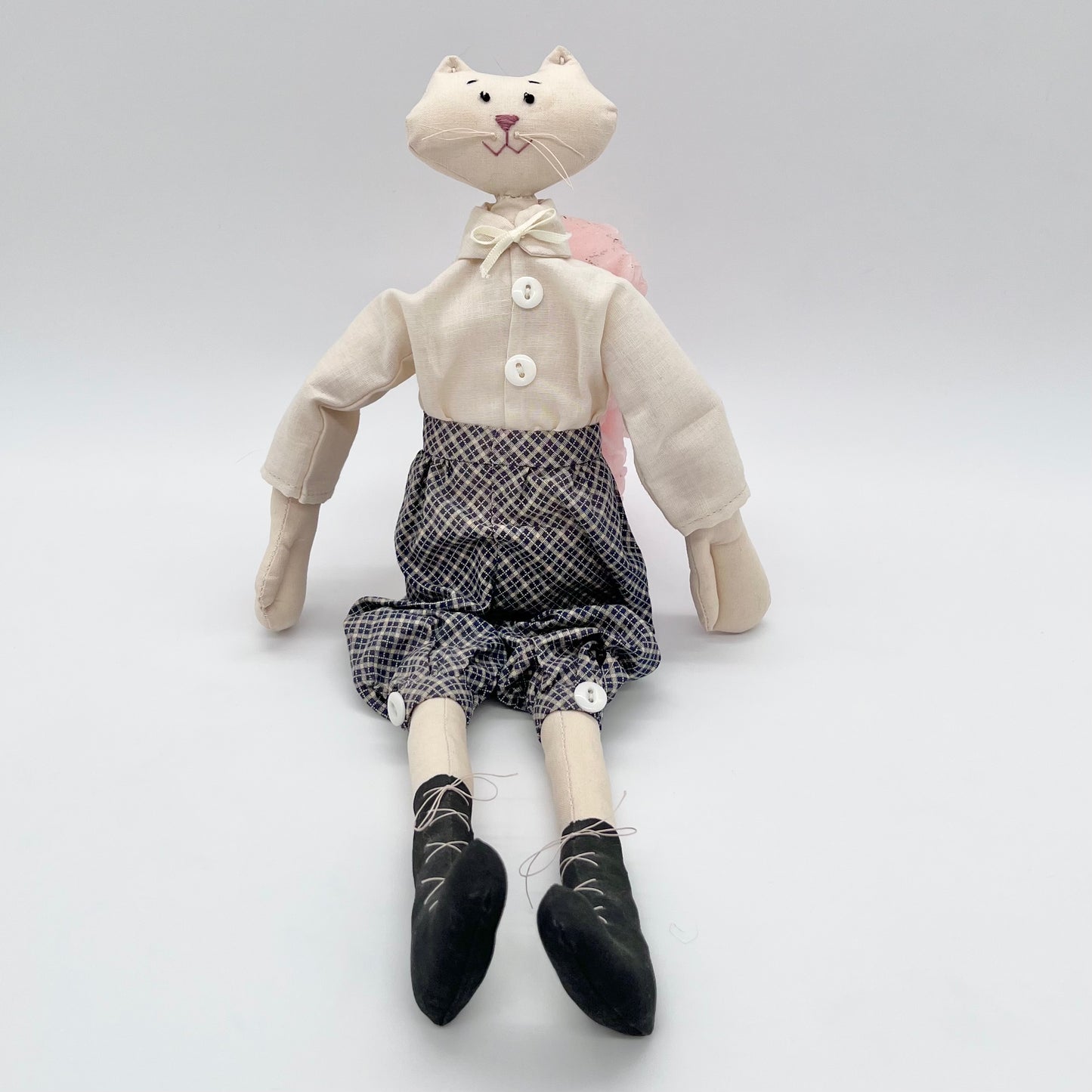 Handmade Farm Cat Plush Set