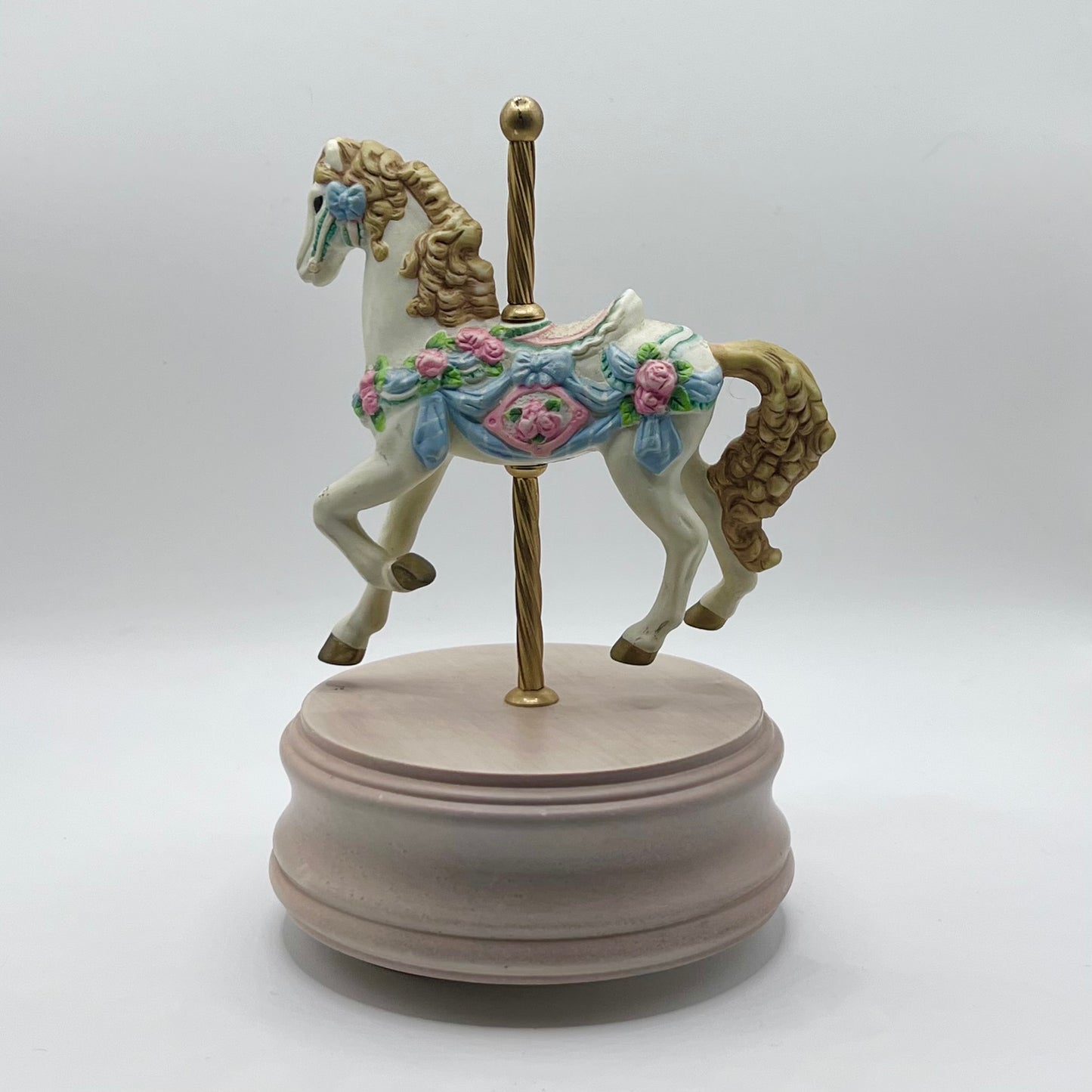 Pastel Musical Carousel Horse