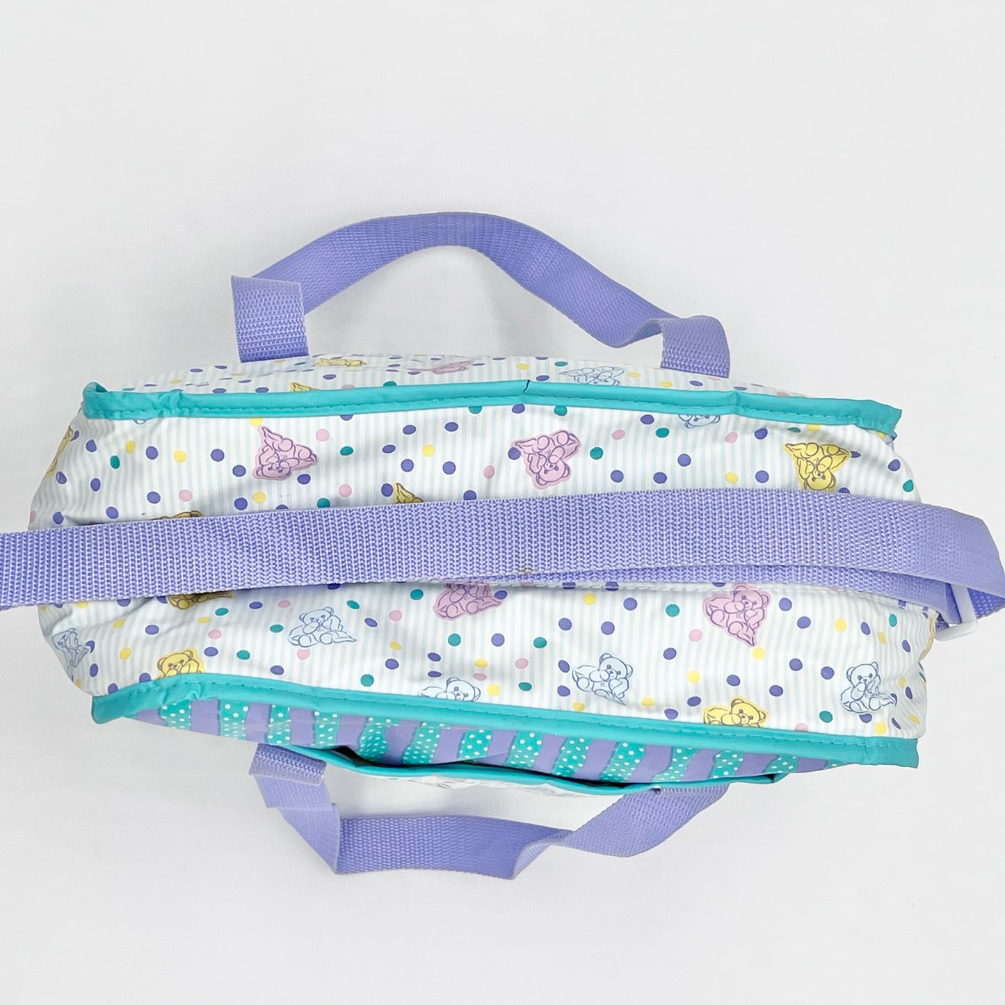 Pastel Polka Dot Baby Bears Diaper Bag