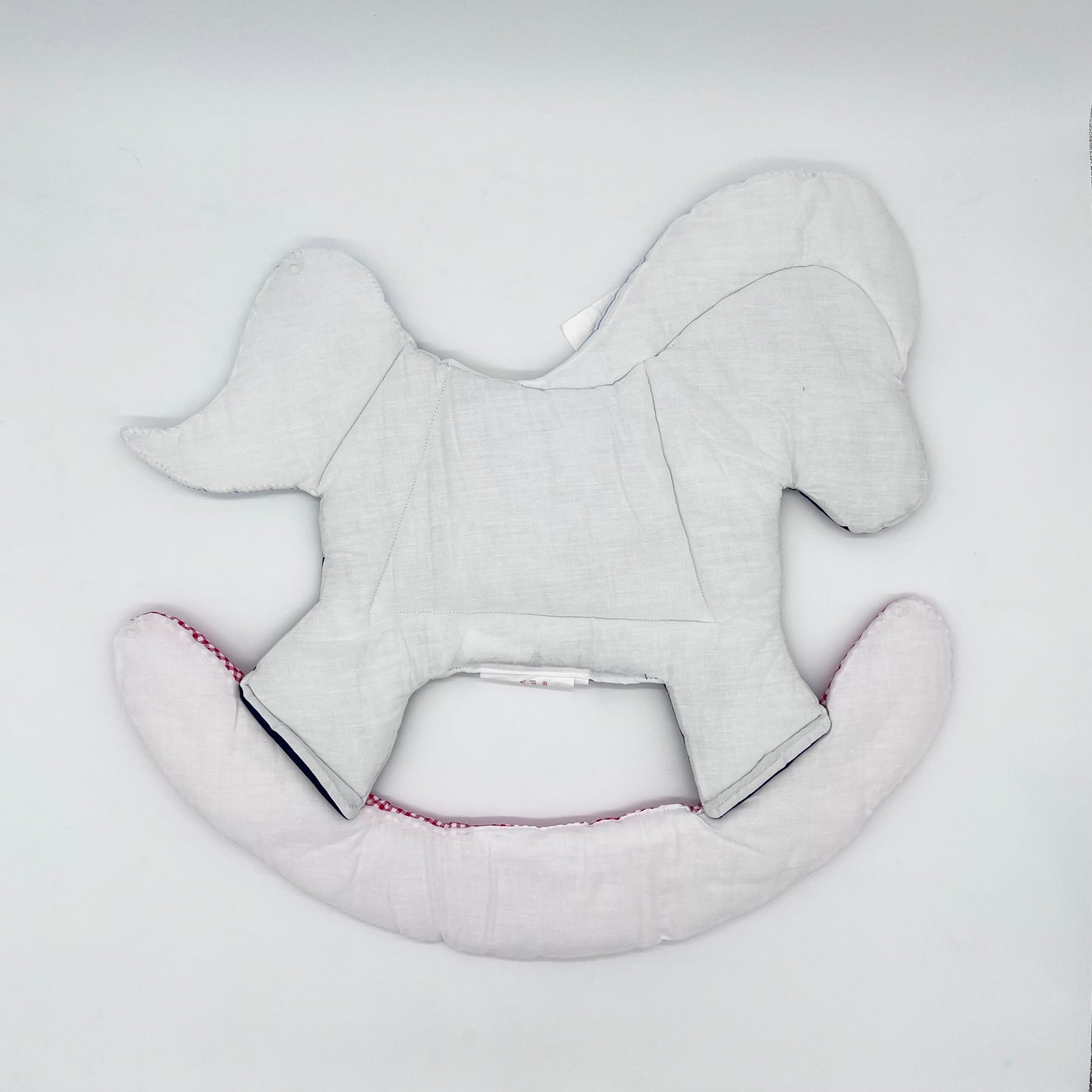 80's Vintage quilted rocking horse hanging wall art