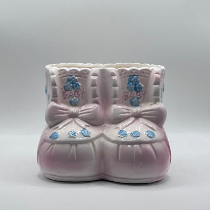 Vintage Pastel Baby Booties