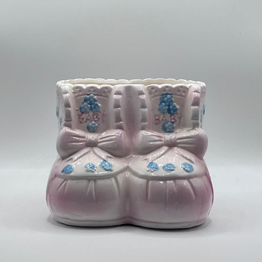 Vintage Pastel Baby Booties