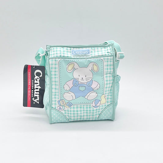 Pastel Green Gingham Baby Bunny Diaper Bag New With Tags