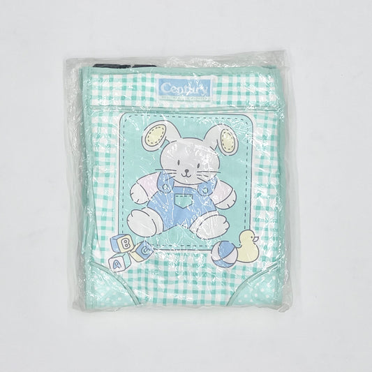 Pastel Green Gingham Baby Bunny Diaper Bag