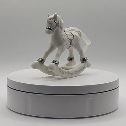 Baby's First Christmas Rocking Horse Ornament