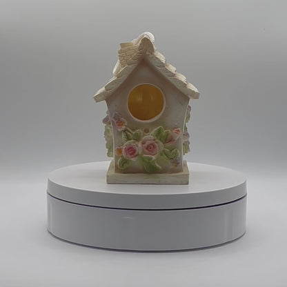 Vintage Hanging Birdhouse Ceramic